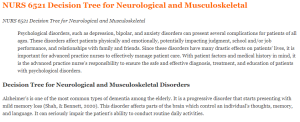 NURS 6521 Decision Tree for Neurological and Musculoskeletal