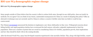 BIO 220 W3 demographic regime change