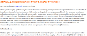 BIO 3344 Assignment Case Study Long QT Syndrome