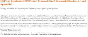 DNP 955 Benchmark DPI Project Proposal Draft Proposal (Chapters 1-3 and Appendix)