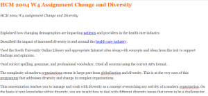 HCM 2004 W4 Assignment Change and Diversity