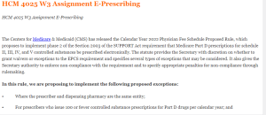 HCM 4025 W3 Assignment E-Prescribing