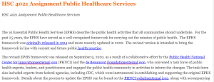 HSC 4021 Assignment Public Healthcare Services