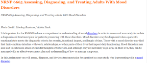 NRNP 6665 Assessing, Diagnosing, and Treating Adults With Mood Disorders