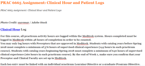 PRAC 6665 Assignment Clinical Hour and Patient Logs