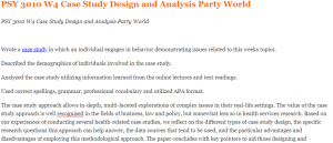 PSY 3010 W4 Case Study Design and Analysis Party World