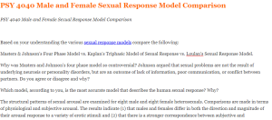 PSY 4040 Male and Female Sexual Response Model Comparison
