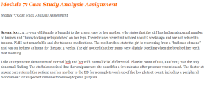 Module 7 Case Study Analysis Assignment