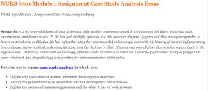 NURS 6501 Module 1 Assignment Case Study Analysis Essay