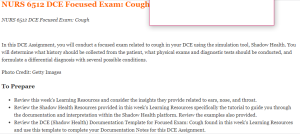 NURS 6512 DCE Focused Exam Cough