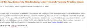 NURS 8114 Exploring Middle Range Theories and Framing Practice Issues