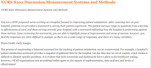 NURS 8302 Discussion Measurement Systems and Methods