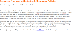 Scenario 1 A 49-year-old Patient with Rheumatoid Arthritis