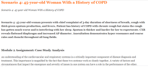 Scenario 4 45-year-old Woman With a History of COPD