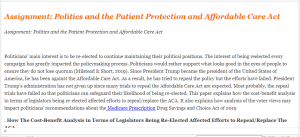 Assignment Politics and the Patient Protection and Affordable Care Act