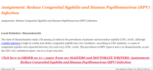 Assignment Reduce Congenital Syphilis and Human Papillomavirus (HPV) Infection