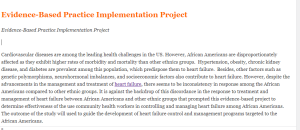 Evidence-Based Practice Implementation Project