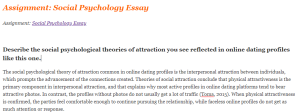 Assignment Social Psychology Essay