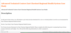 Advanced Technical Centers East Chestnut Regional Health System Case Study