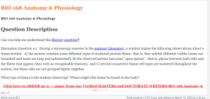 BIO 168 Anatomy & Physiology