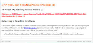 DNP-801A-RS3-Selecting Practice Problem (1)