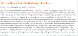 HCI112 1- How utilising big data improve healthcare