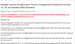 HLT 362V Week 2 Assignment Workbook Exercise 10 18 26
