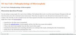NU 621 Unit 1 Pathophysiology of Microcephaly