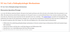 NU 621 Unit 2 Pathophysiologic Mechanisms