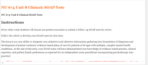 NU 674 Unit 8 Clinical SOAP Note