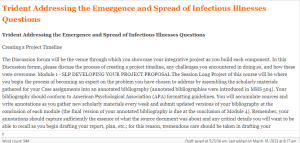 Trident Addressing the Emergence and Spread of Infectious Illnesses Questions
