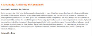 Case Study Assessing the Abdomen