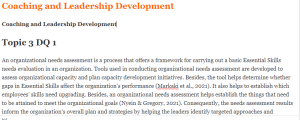 Coaching and Leadership Development