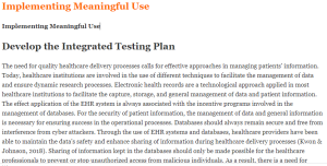 Implementing Meaningful Use