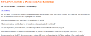 NUR 2790 Module 4 Discussion Gas Exchange