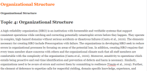 Organizational Structure