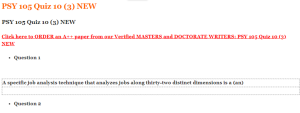 PSY 105 Quiz 10 (3) NEW
