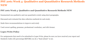 PSY 2061 Week 4  Qualitative and Quantitative Research Methods NEW