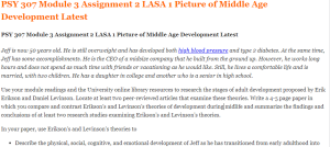 PSY 307 Module 3 Assignment 2 LASA 1 Picture of Middle Age Development Latest