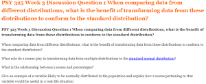 PSY 325 Week 3 Discussion Question 1