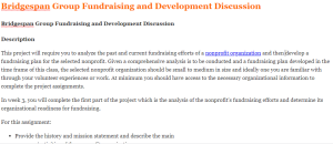 Bridgespan Group Fundraising and Development Discussion