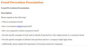 Fraud Prevention Presentation