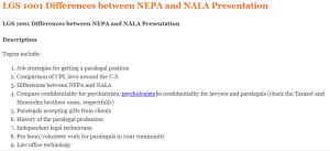 LGS 1001 Differences between NEPA and NALA Presentation