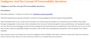 Negligence And The Concept Of Foreseeability Questions