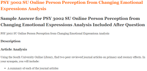 PSY 3002 SU Online Person Perception from Changing Emotional Expressions Analysis