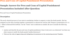Pros and Cons of Capital Punishment Presentation