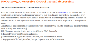 SOC-372-O500 excessive alcohol use and depression