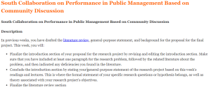 South Collaboration on Performance in Public Management Based on Community Discussion