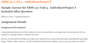 NRSG 411 Unit 4 - Individual Project Â