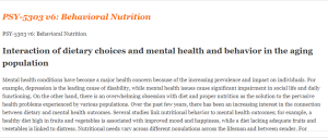 PSY-5303 v6 Behavioral Nutrition